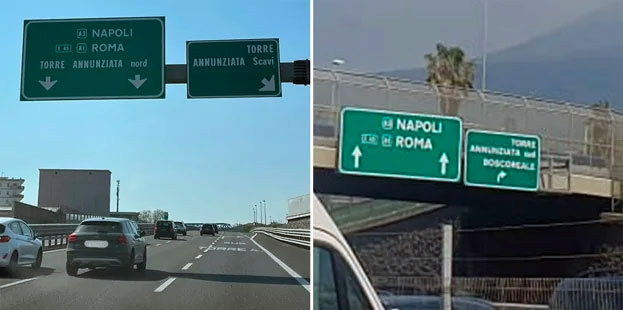 Al momento stai visualizzando Cambiano i nomi delle uscite autostradali sul territorio di Torre Annunziata