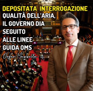 Scopri di più sull'articolo Inquinamento dell’aria, depositata interrogazione: il Governo dia seguito alle linee guida OMS