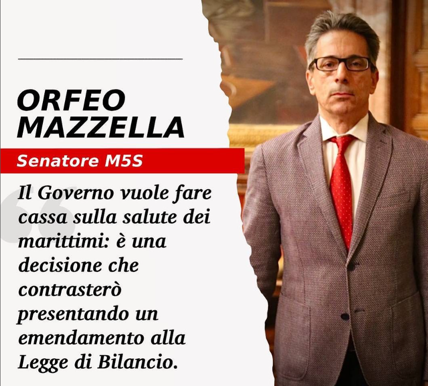 Al momento stai visualizzando Il Governo vuole fare cassa sulla salute dei marittimi: è una decisione che contrasterò presentando un emendamento alla legge di bilancio