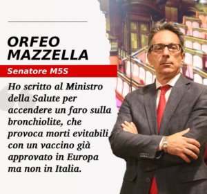 Scopri di più sull'articolo Ho scritto al Ministro della Salute per accendere un faro sulla bronchiolite, che provoca morti evitabili con un vaccino già approvato in Europa ma non in Italia