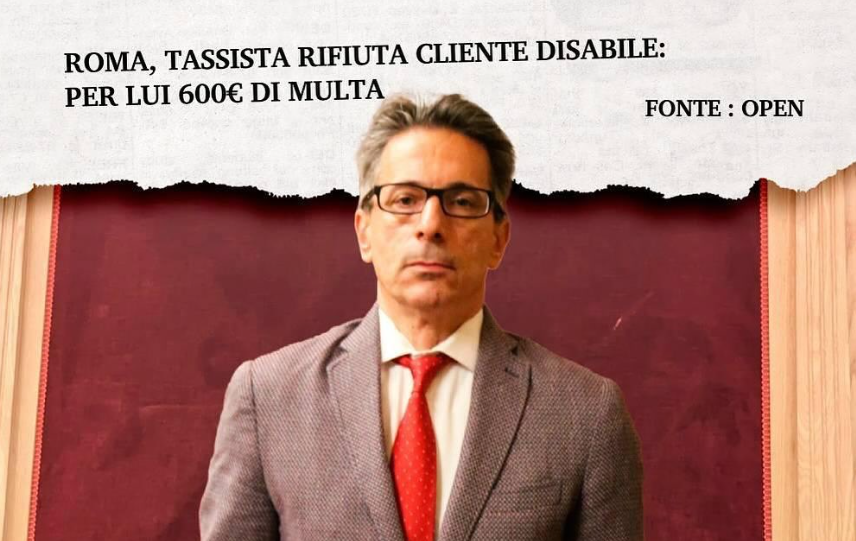 Al momento stai visualizzando Roma, tassista rifiuta cliente disabile, gesto gravissimo: puntare su campagne di sensibilizzazione nelle scuole per educare future generazioni