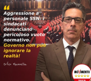 Scopri di più sull'articolo Aggressioni a medici e infermieri, pericoloso vuoto normativo: il Governo non può restare immobile, necessaria la tutela del personale del comparto sanita’